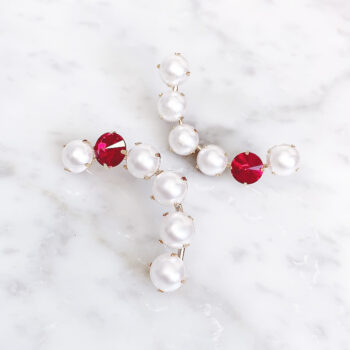 Flowing Pearl One Point ピアス