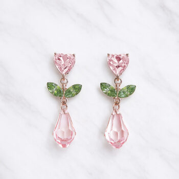 Fairy Heart Tulips ピアス/Pink