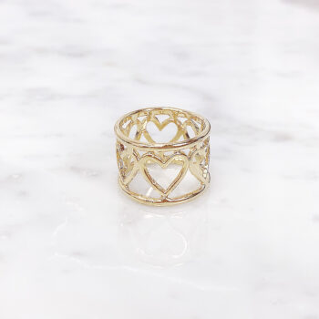 Crown Heart Elegant リング/Gold【12号】