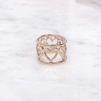 Crown Heart Elegant リング/Pink Gold【12号】