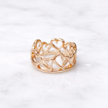 Tiare Heart Elegant リング/Pink Gold【12号】