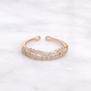 Aurora Tiara Glitter リング/Pink Gold【Free Size】