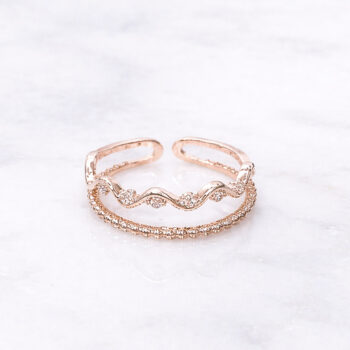 Simply Crown Brilliant リング/Pink Gold【Free Size】
