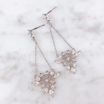 Elegant chandelier ピアス/Silver