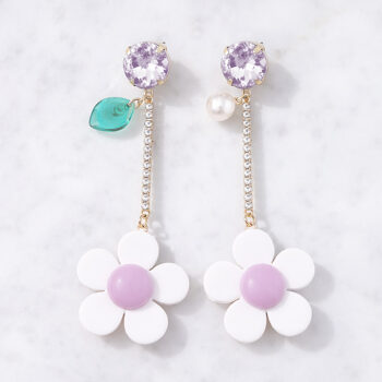 Magical Lovely Flower ピアス/Purple