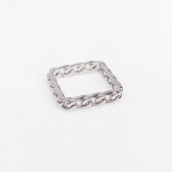 Esprit Square Chain リング/Silver【6号】