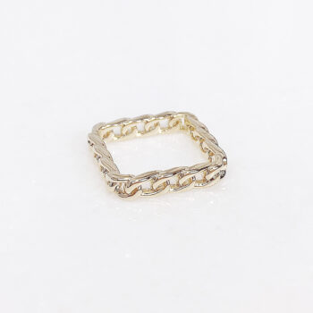 Esprit Square Chain リング/Gold【6号】