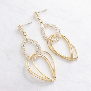 Elegant Zirconia Tears ピアス