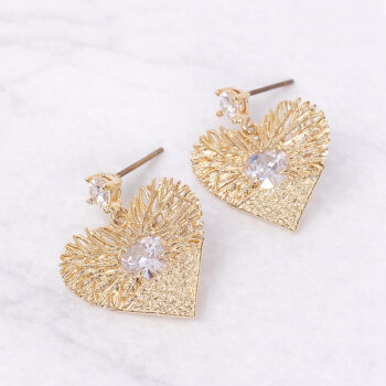 Twilight Heart Zirconia ピアス/イヤリング