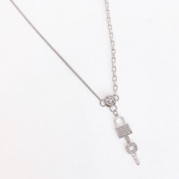 ZIRCONIA KEY ＆ PADLOCK ネックレス