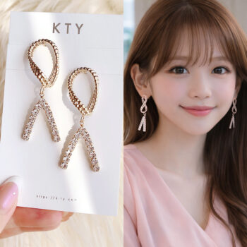 Classical Nuance Stone ピアス/Gold