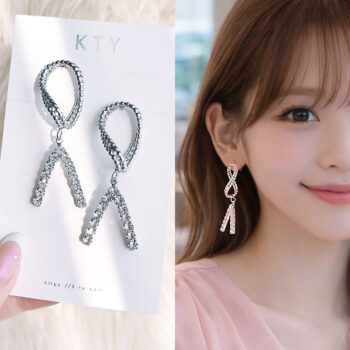 Classical Nuance Stone ピアス/Silver