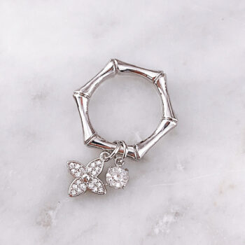 Sway Twinkle Flower リング(10号)/Silver【ニッケルフリー】