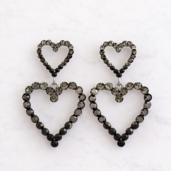 Fairy Twinkle Mix Heartピアス&イヤリング /Black