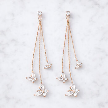 Twinkle Sway 3Butterfly ピアス&イヤリング /Pink Gold