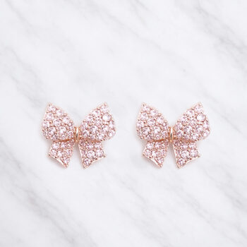 Pink Ribbon Zirconia Soft ピアス