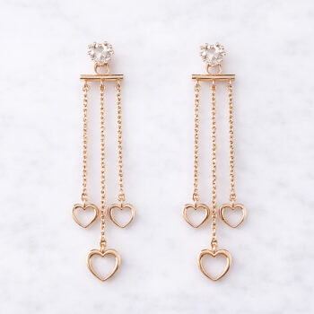 Fortune 4Heart ピアス/Pink Gold