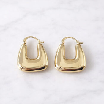 Classical Metal ピアス【ロジウムコーティング】