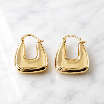 Éclat Sculpted Hoop ピアス