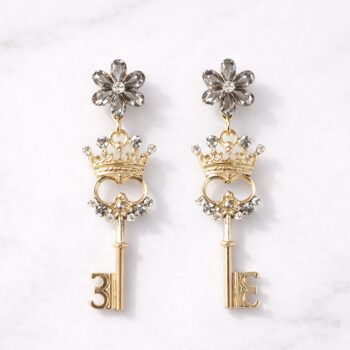 Classic Flower Crown Key ピアス&イヤリング