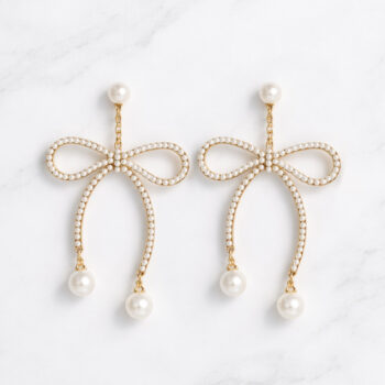 Lovely Ribbon Pearl ピアス/イヤリング