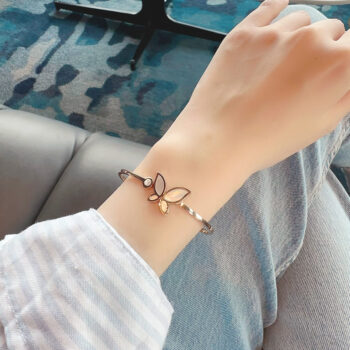 Stainless CZ-Butterflyブレスレット【金属アレルギー対応/ステンレス】