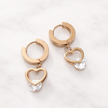 Stainless Lovely Heart ピアス【金属アレルギー対応/ステンレス】