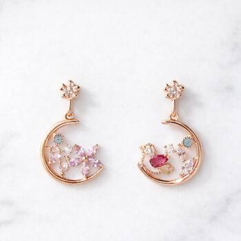 Flower&Bird Asymmetry イヤリング
