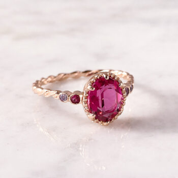 Simply Color-Style Jewel Stone リング/Ruby【10号】
