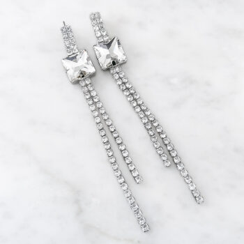 Jewel Square Long ピアス/イヤリング