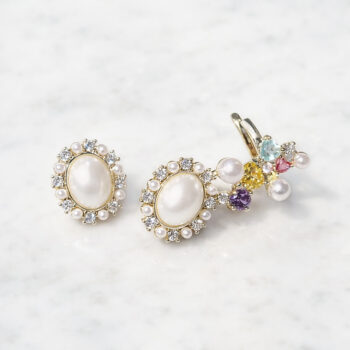 Bijou Pearl Heart イヤーカフ