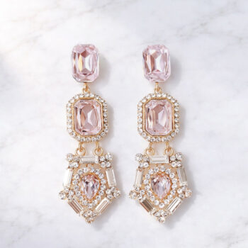 Dolly Twinkle Pink Crystal ピアス/イヤリング