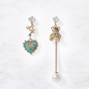 Bear Asymmetry ピアス&イヤリング 【ニッケルフリー】