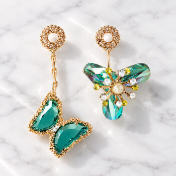 Emerald Bijou Butterfly ピアス&イヤリング