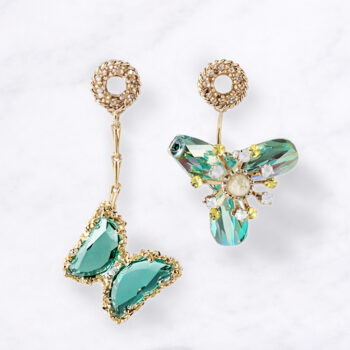Emerald Bijou Butterfly ピアス&イヤリング【ニッケルフリー】