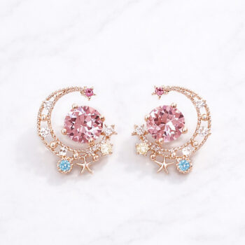 Moon Princess Lovely Short ピアス&イヤリング/ pink gold