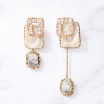 Classical Bijou Square ピアス&イヤリング【ニッケルフリー】