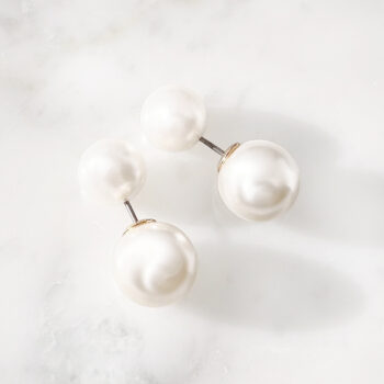 Elegant White Pearl ピアス/12×10