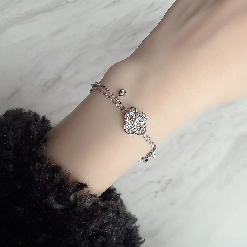 Shine Clover motif ブレスレット【ニッケルフリー】