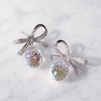 Jewel Drop Ribbon ピアス