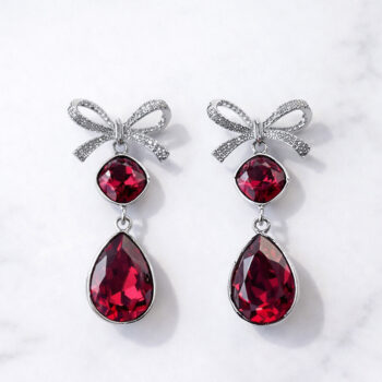 Jewel Ribbon Scarlett ピアス&イヤリング