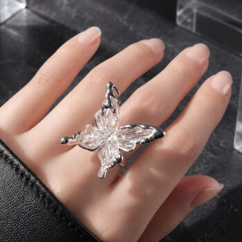 Cool Bold Butterfly リング［free size］