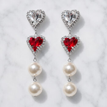 Jewelry Girl Heart Pearl ピアス&イヤリング