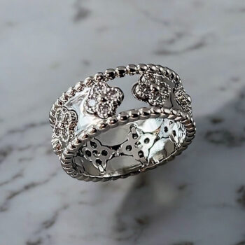 Luxury Clover motif  リング/ silver