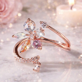 Lovely Pastel Flower リング［free size］