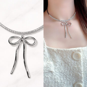 Jewelry Choker Ribbon ネックレス【ニッケルフリー】