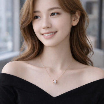 【金属アレルギー対応/ステンレス】Elegant Circle ネックレス