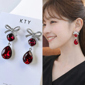 Jewel Ribbon Scarlett ピアス&イヤリング
