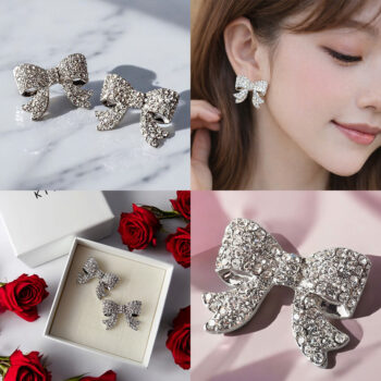 Glitter Ribbon ピアス