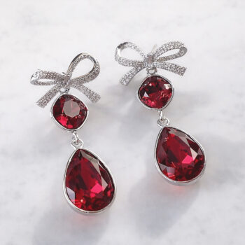 Jewel Ribbon Scarlett ピアス&イヤリング